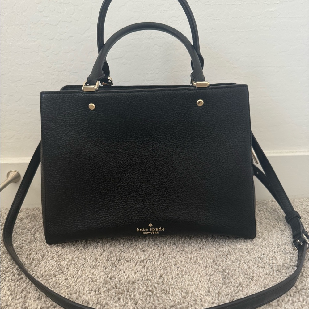 Kate Spade Black Leila Medium Satchel